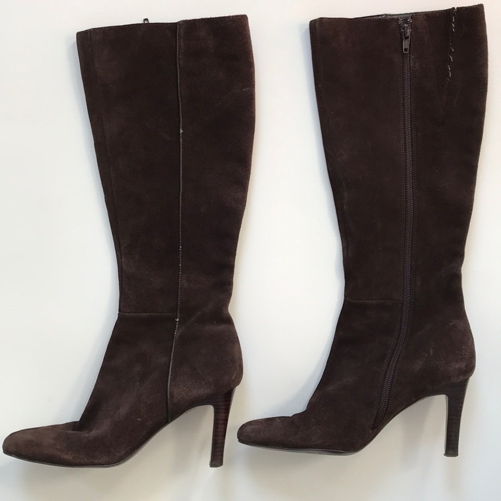 Ann Taylor Loft Brown Suede Knee High Boots Size 6